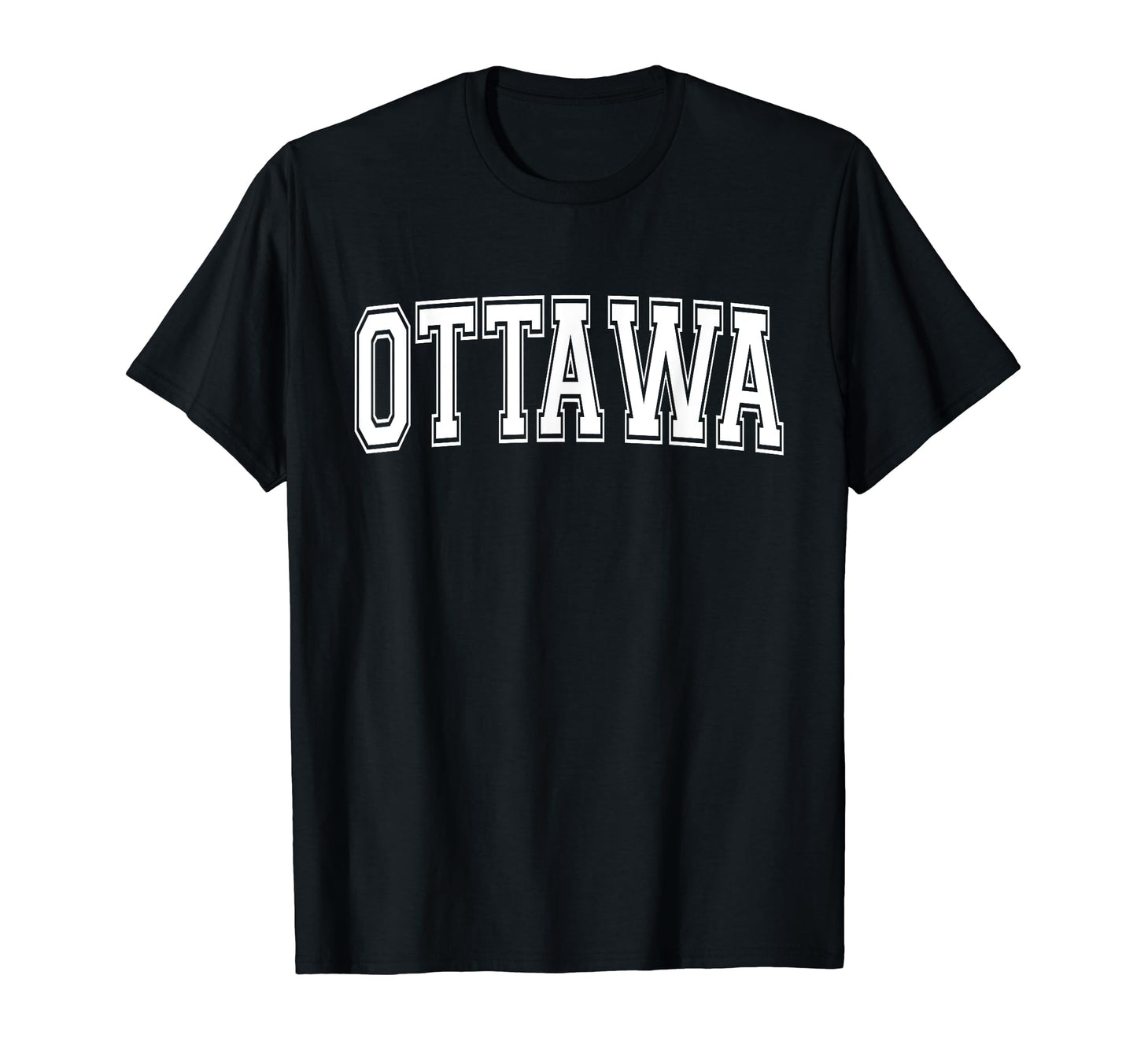 Ottawa Ks Kansas Usa Sports Varsity T-Shirt - Unique Graphic for Adults - T-Shirt, Sweatshirt, Hoodie