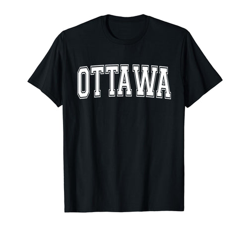 Ottawa Ks Kansas Usa Sports Varsity T-Shirt - Unique Graphic for Adults - T-Shirt, Sweatshirt, Hoodie