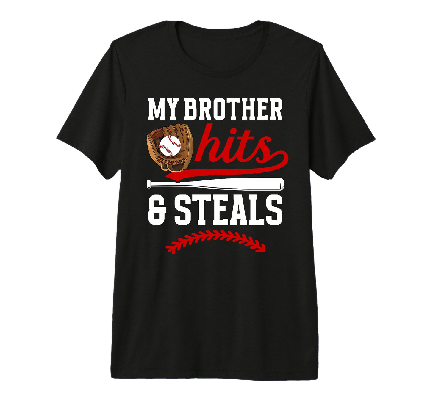 Funny Baseball Brother Baseball T-Shirt - Custom Art Print Men Women - T-Shirt, Sweatshirt, Hoodie