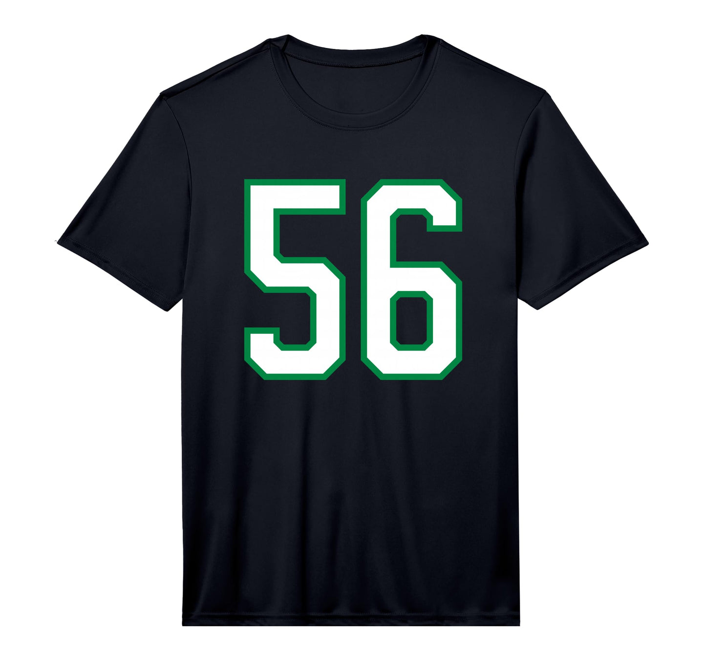 White Green Sports Team Number 56 T-Shirt - Streetwear Style Unisex - T-Shirt, Sweatshirt, Hoodie