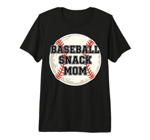 Funny Baseball Snack Mom Game Day T-Shirt - Custom Art Print for Adults - T-Shirt, Sweatshirt, Hoodie