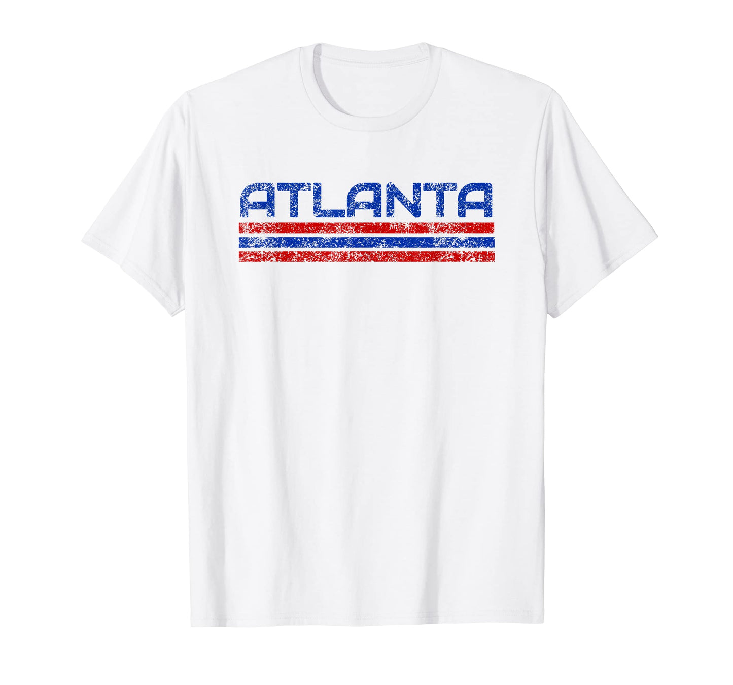 Atlanta Georgia Weathered Stripe T-Shirt - Streetwear Style Men Women - T-Shirt, Sweatshirt, Hoodie