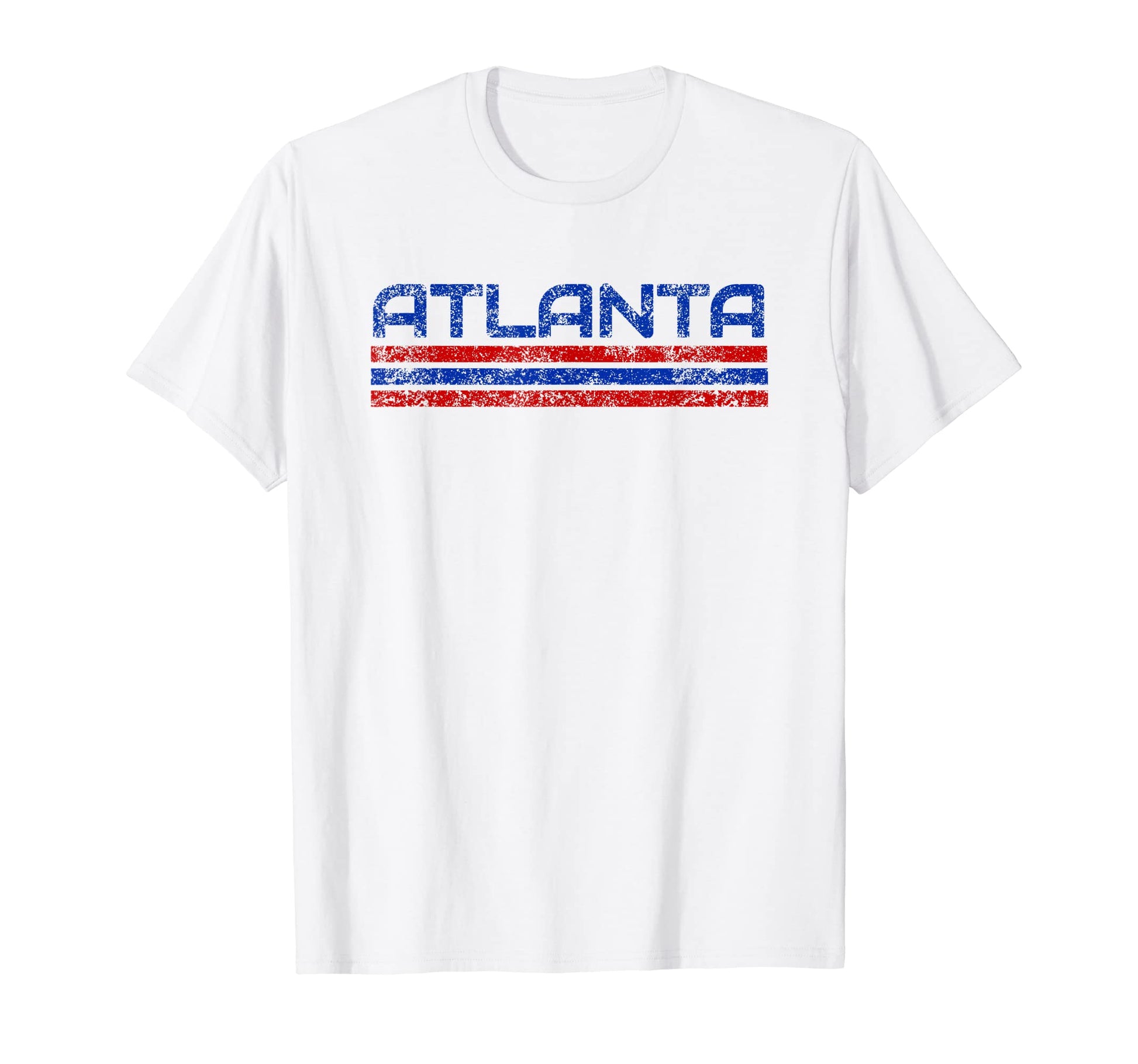 Atlanta Georgia Weathered Stripe T-Shirt - Streetwear Style Men Women - T-Shirt, Sweatshirt, Hoodie