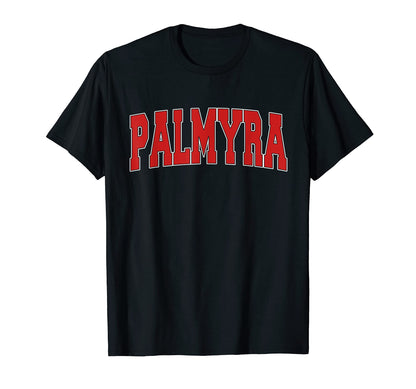 Palmyra Ny New York Varsity Usa T-Shirt - Custom Art Print for Adults - T-Shirt, Sweatshirt, Hoodie