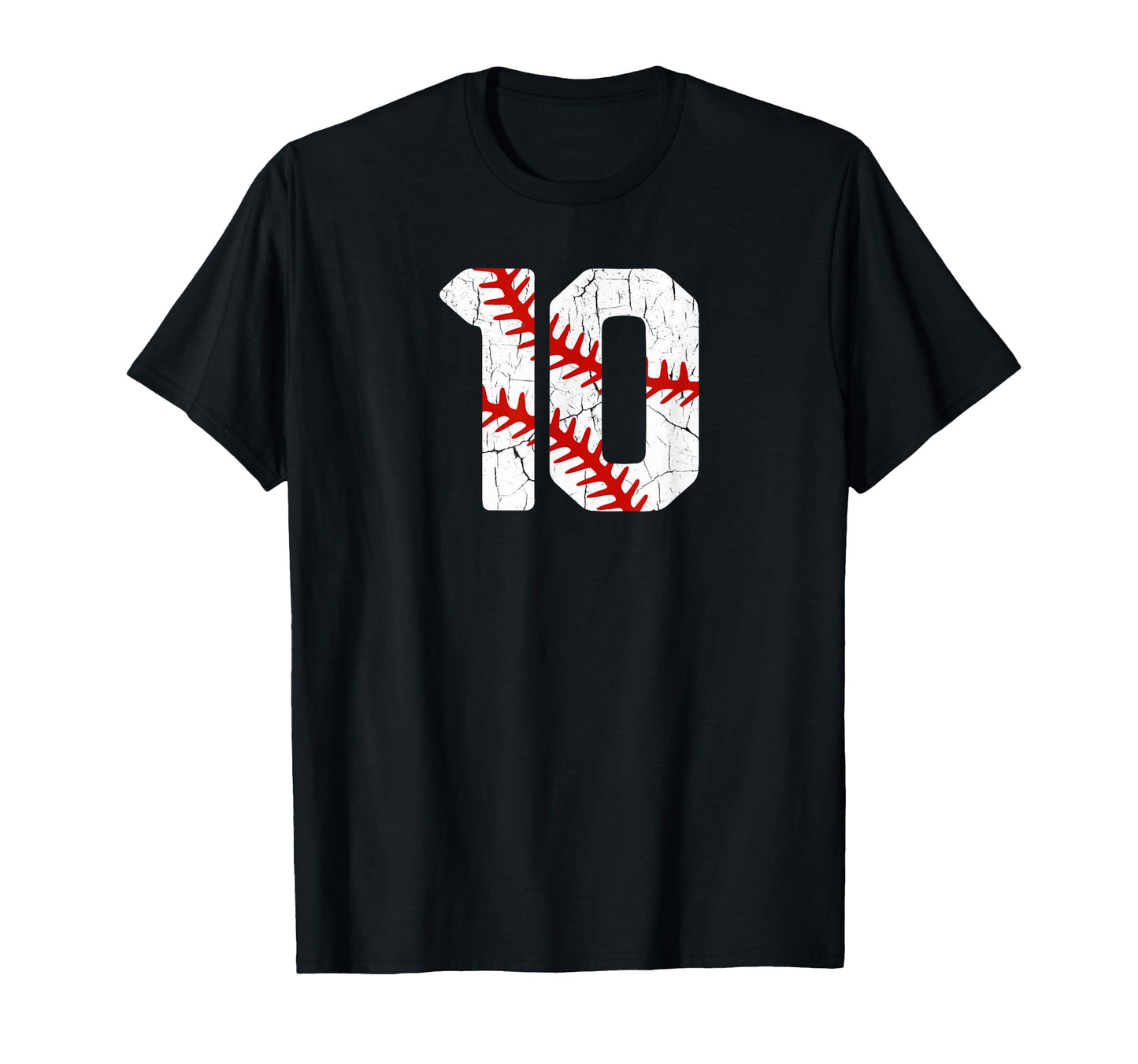 Baseball Player Jersey Number 10 10 T-Shirt - Unique Graphic Men Women - T-Shirt, Sweatshirt, Hoodie