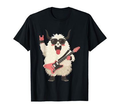 Funny Fluffy Monster Rock Music Yeti T-Shirt - Novelty Apparel for Adults - T-Shirt, Sweatshirt, Hoodie