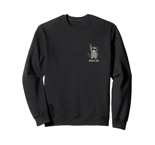 Raccoon Rock Music Band Concert Sweatshirt - Trendy Graphic for Adults - T-Shirt, Sweatshirt, Hoodie