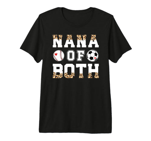 Nana Both Leopard Baseball Soccer T-Shirt - Aesthetic Graphic for Adults - T-Shirt, Sweatshirt, Hoodie