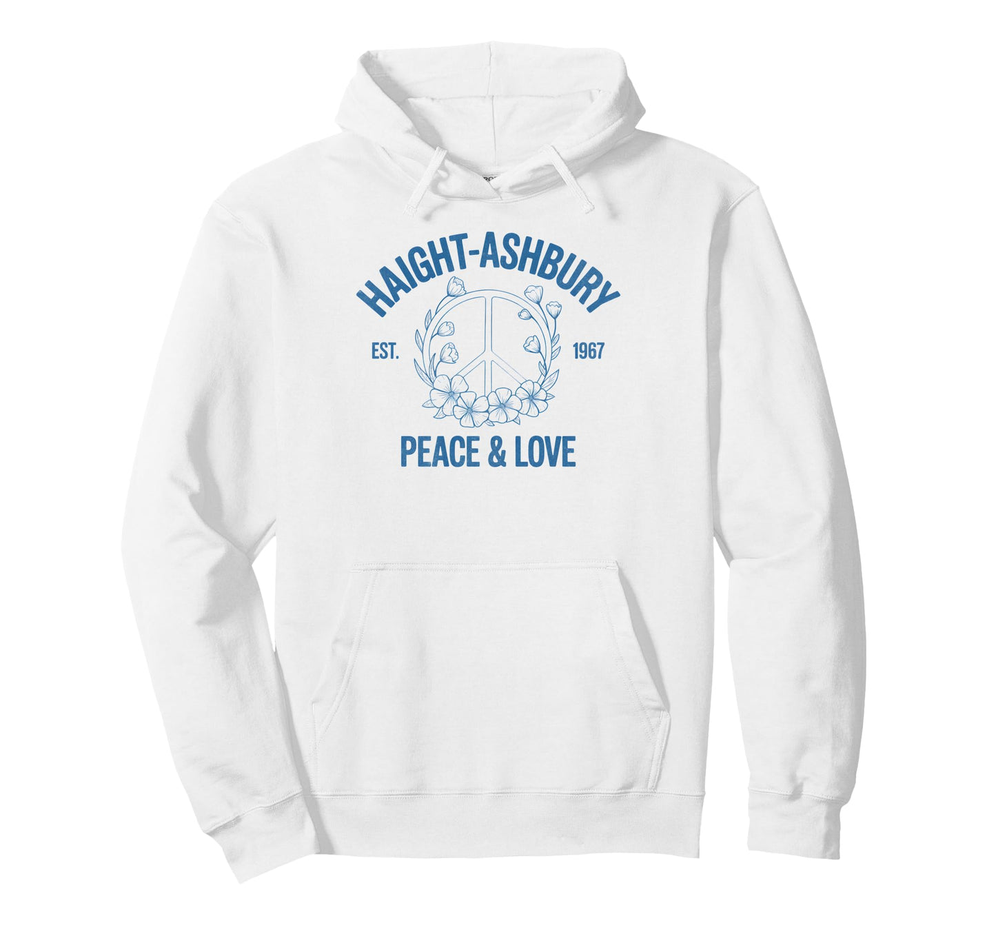 Haight Ashbury 1967 Hippie Peace 60S Boho Hoodie - Minimalist Print Unisex - T-Shirt, Sweatshirt, Hoodie