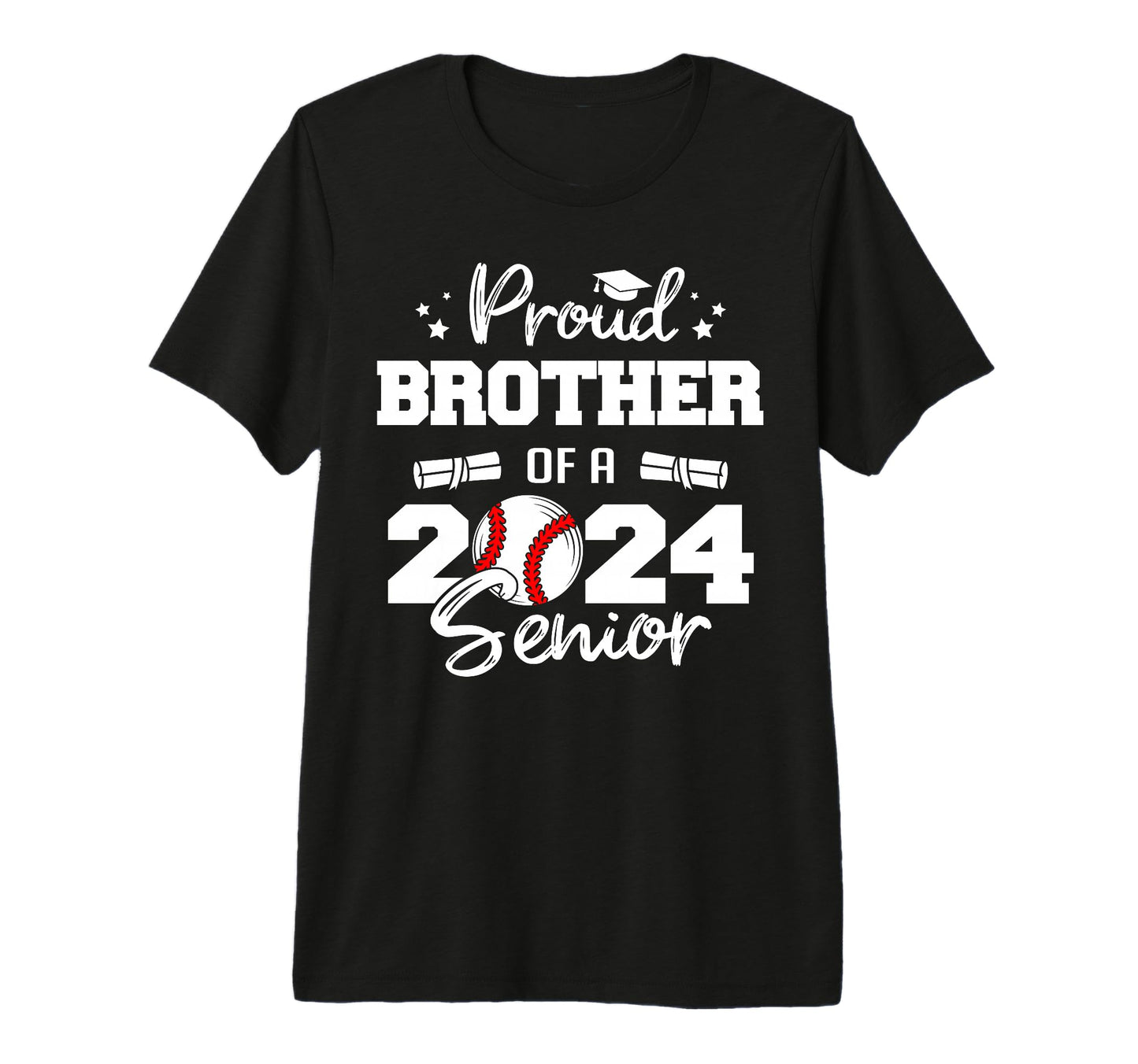 Proud Brother 2024 Senior Funny T-Shirt - Streetwear Style Men Women - T-Shirt, Sweatshirt, Hoodie