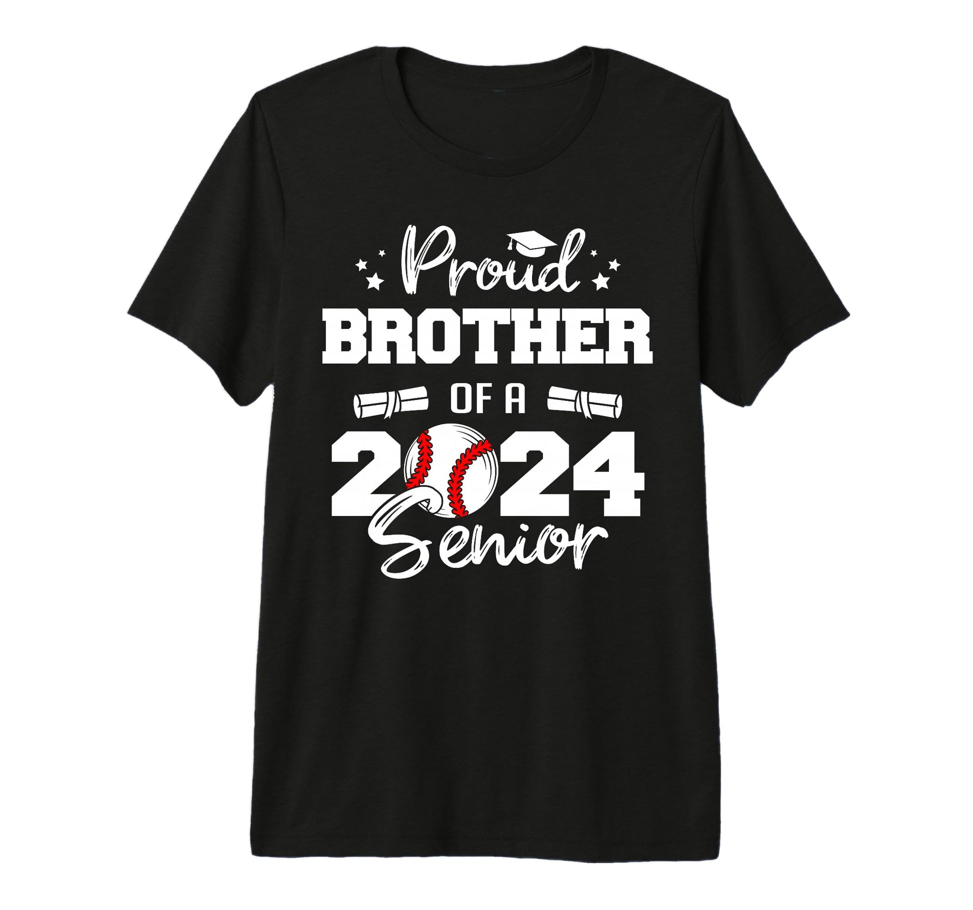 Proud Brother 2024 Senior Funny T-Shirt - Streetwear Style Men Women - T-Shirt, Sweatshirt, Hoodie