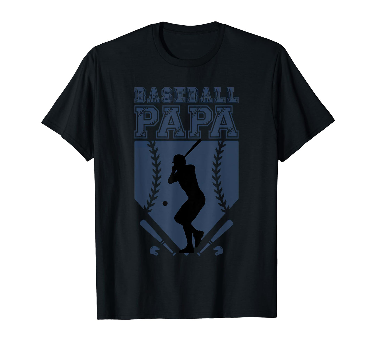 Baseball Dad Usa Flag Baseball Papa T-Shirt - Fun Novelty Design Unisex - T-Shirt, Sweatshirt, Hoodie
