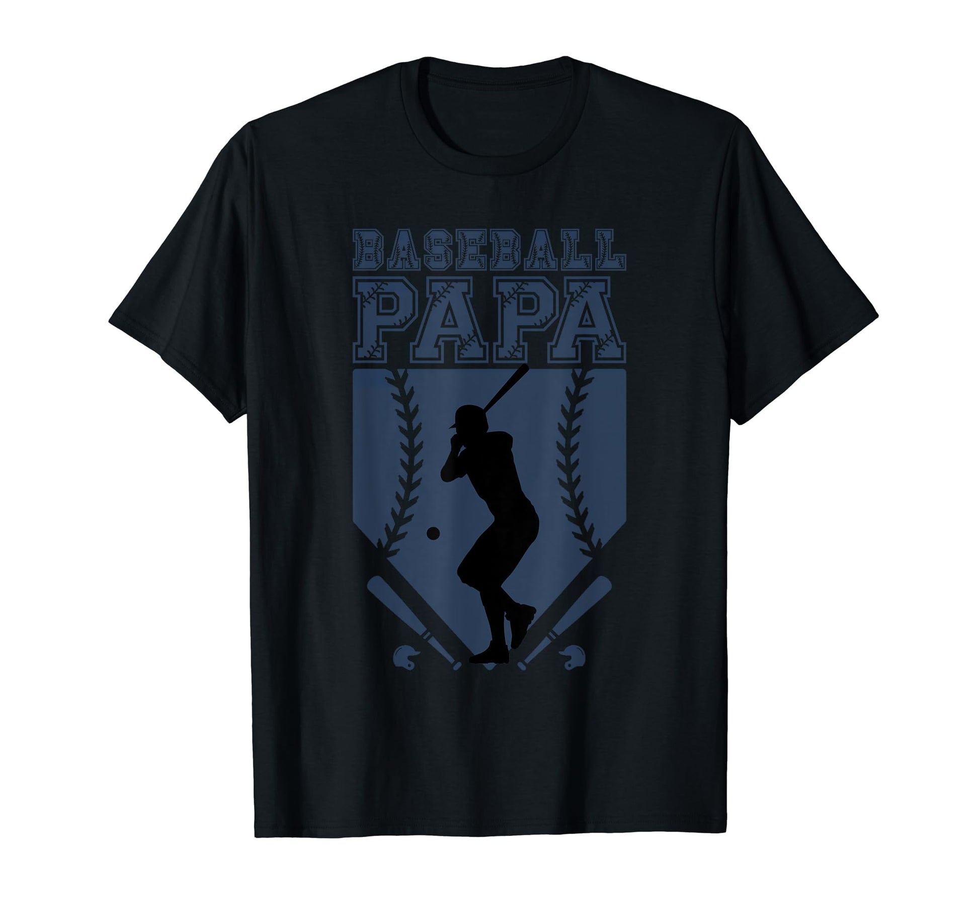 Baseball Dad Usa Flag Baseball Papa T-Shirt - Fun Novelty Design Unisex - T-Shirt, Sweatshirt, Hoodie