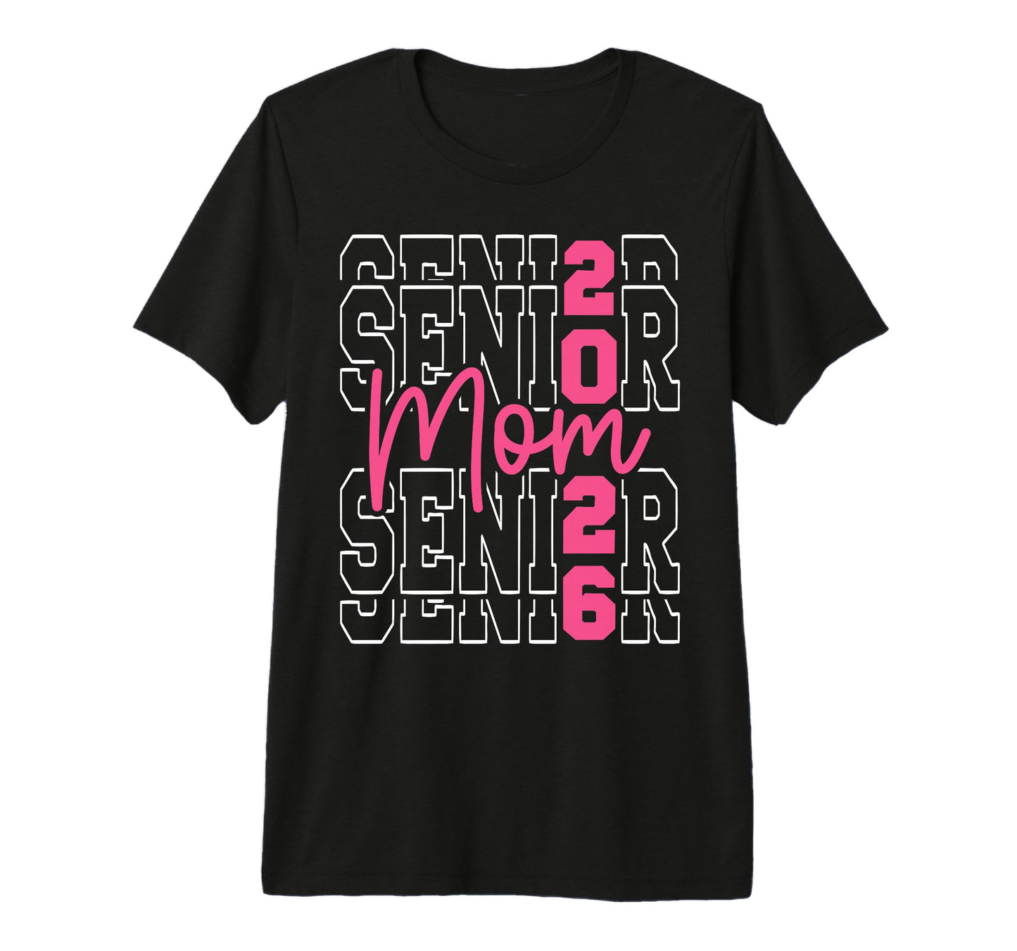 Proud Mom 2026 Senior Baseball Basketball T-Shirt - Novelty Apparel Unisex - T-Shirt, Sweatshirt, Hoodie