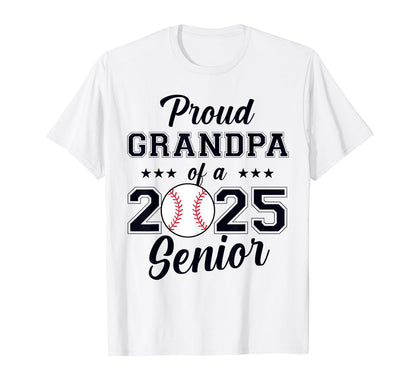 Class 2025 Baseball Grandpa Senior T-Shirt - Custom Art Print Men Women - T-Shirt, Sweatshirt, Hoodie
