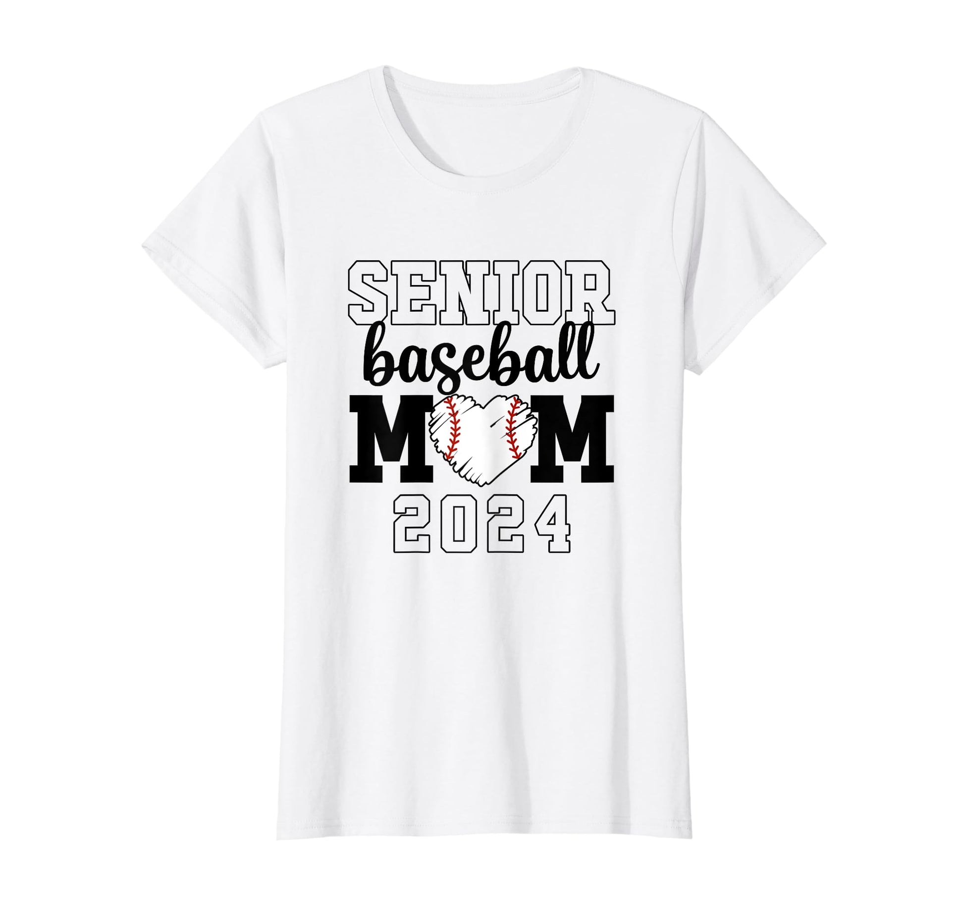 Senior Baseball Mom Class 2024 T-Shirt - Aesthetic Graphic for Adults - T-Shirt, Sweatshirt, Hoodie