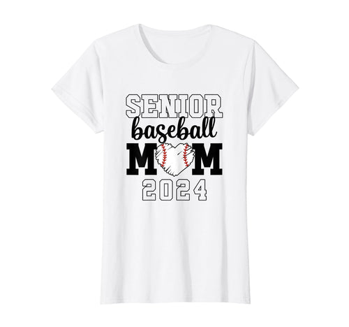 Senior Baseball Mom Class 2024 T-Shirt - Aesthetic Graphic for Adults - T-Shirt, Sweatshirt, Hoodie