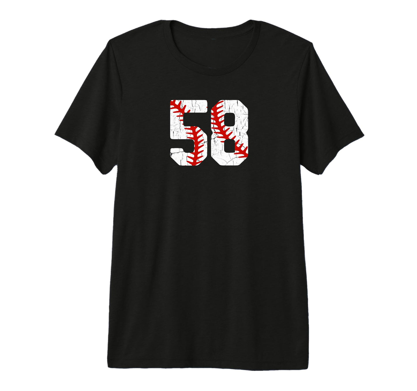 Baseball Player Jersey Number 58 58 T-Shirt - Streetwear Style Unisex - T-Shirt, Sweatshirt, Hoodie
