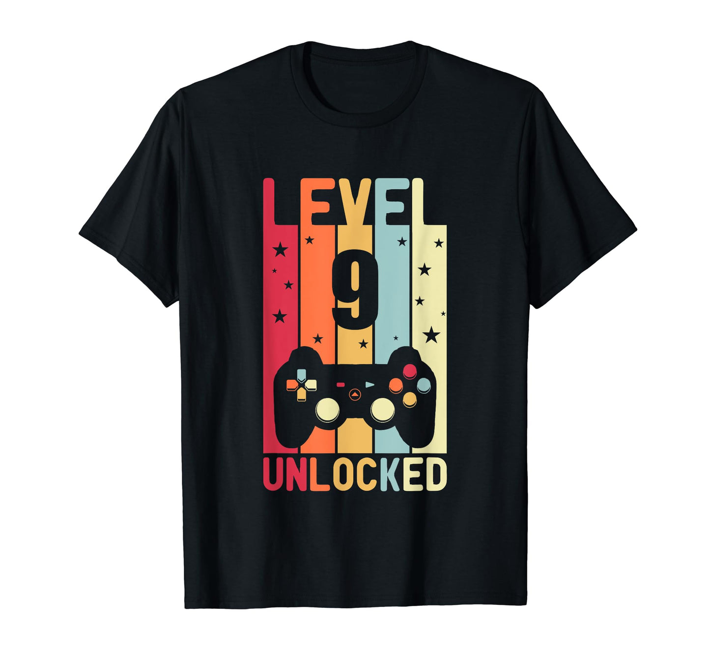 Level 9 Unlocked Gamer Funny 9Th T-Shirt - Casual Everyday Wear Unisex - T-Shirt, Sweatshirt, Hoodie