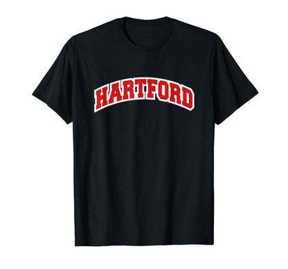 Hartford Connecticut Varsity T-Shirt - Minimalist Print Unisex - T-Shirt, Sweatshirt, Hoodie