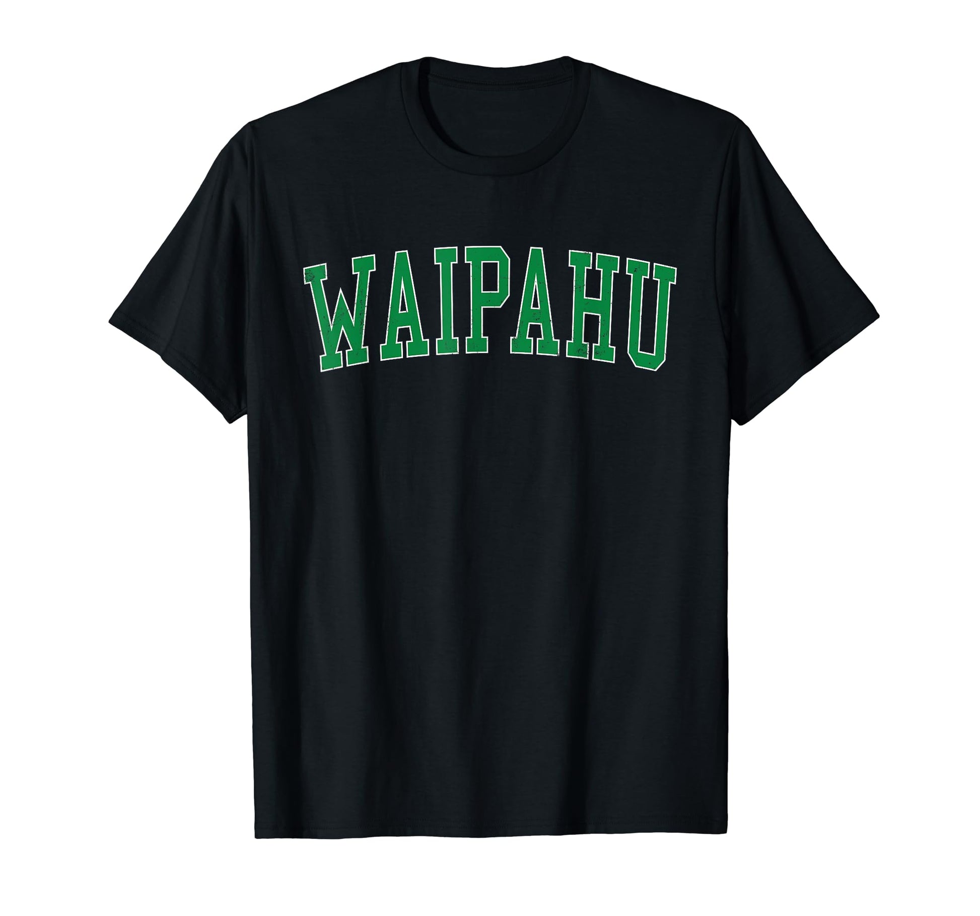 Waipahu Hi Distressed Green Varsity T-Shirt - Trendy Graphic Unisex - T-Shirt, Sweatshirt, Hoodie