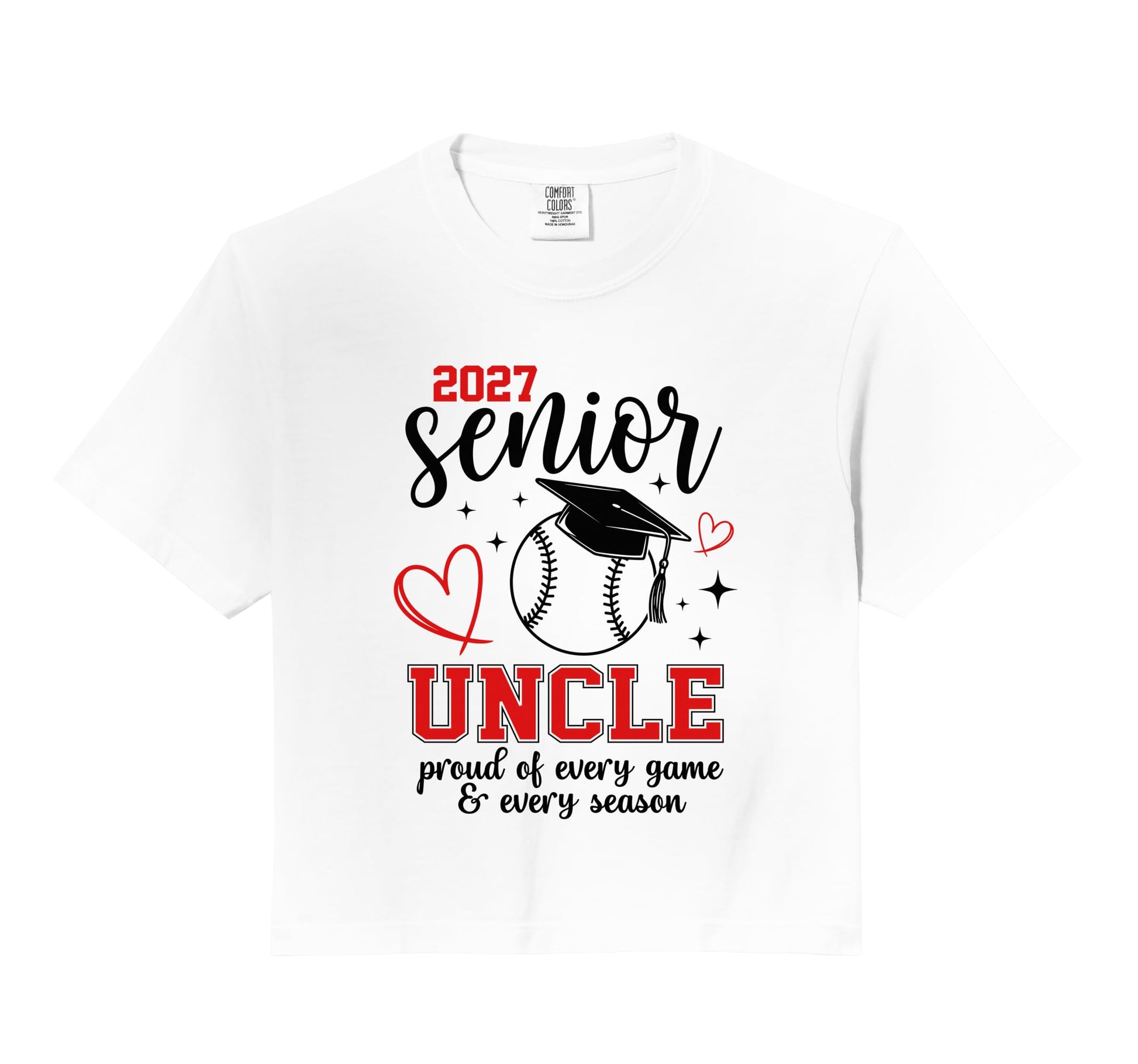 2027 Senior Baseball Uncle Proud Family Hoodie - Streetwear Style Unisex - T-Shirt, Sweatshirt, Hoodie