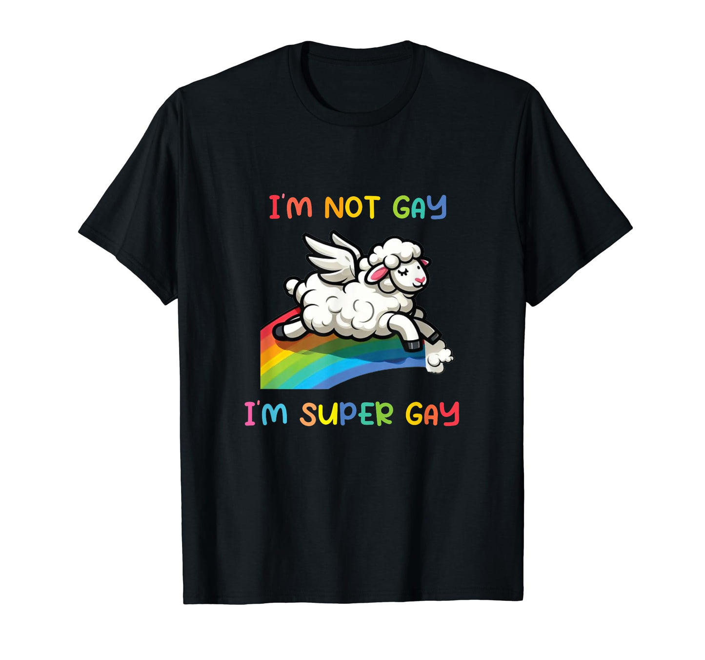 Lgbtq Unicorn Super Gay Pride Lgbt T-Shirt - Fun Novelty Design Unisex - T-Shirt, Sweatshirt, Hoodie