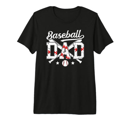 Mens Baseball Dad Baseball Player Dad T-Shirt - Aesthetic Graphic Unisex - T-Shirt, Sweatshirt, Hoodie