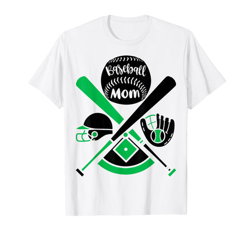 Baseball Mom Sports Mother Mom Sport Game T-Shirt - Unique Graphic Unisex - T-Shirt, Sweatshirt, Hoodie