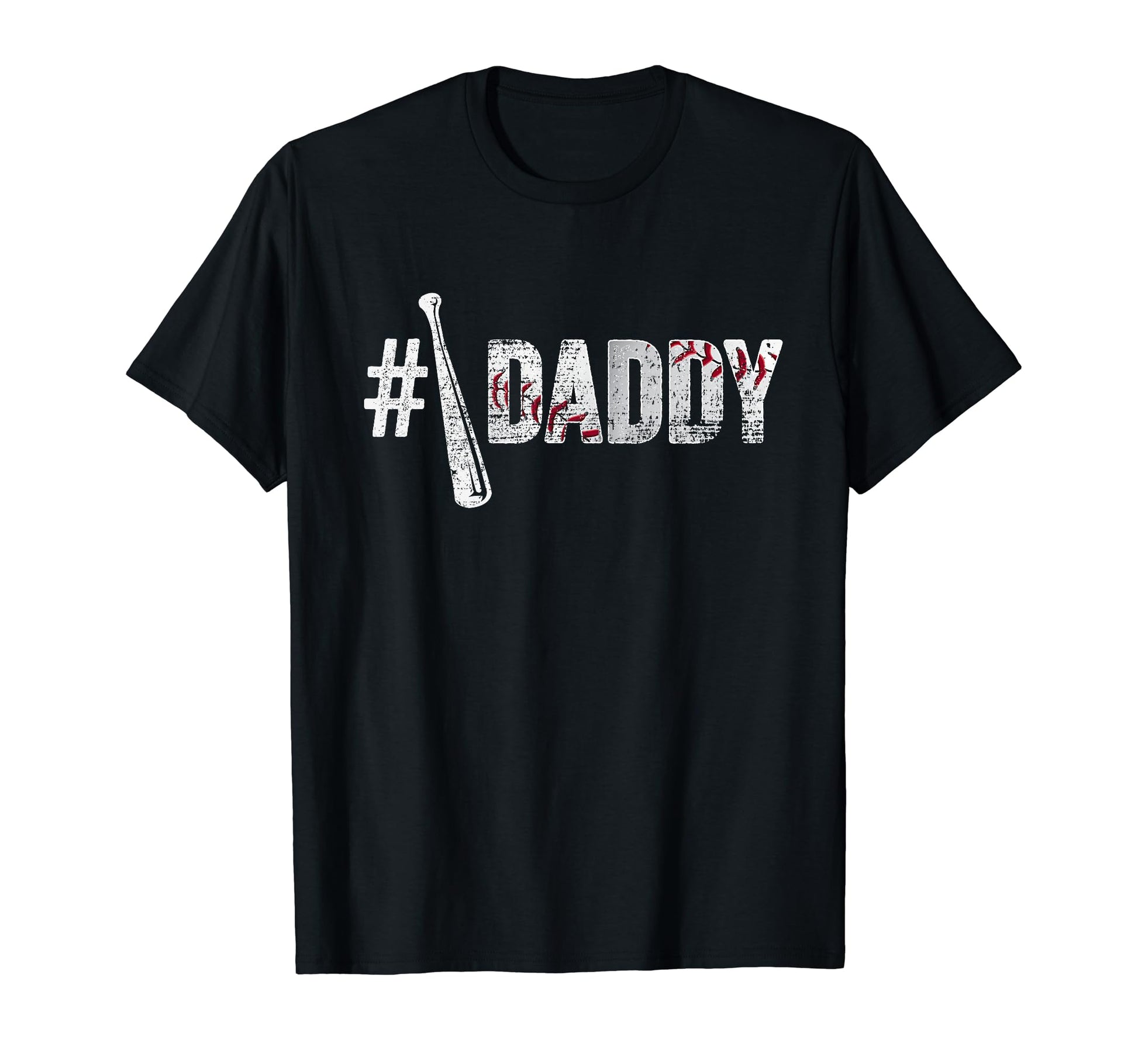 Number One Baseball Daddy Fathers Day T-Shirt - Novelty Apparel for Adults - T-Shirt, Sweatshirt, Hoodie