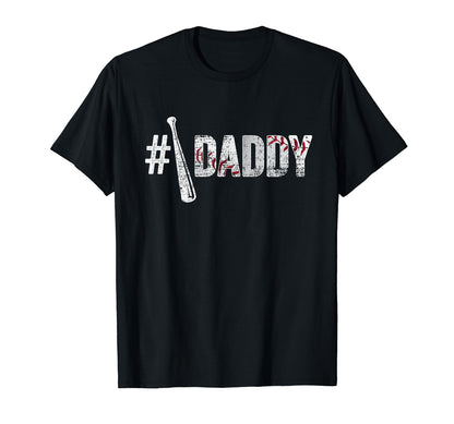 Number One Baseball Daddy Fathers Day T-Shirt - Novelty Apparel for Adults - T-Shirt, Sweatshirt, Hoodie