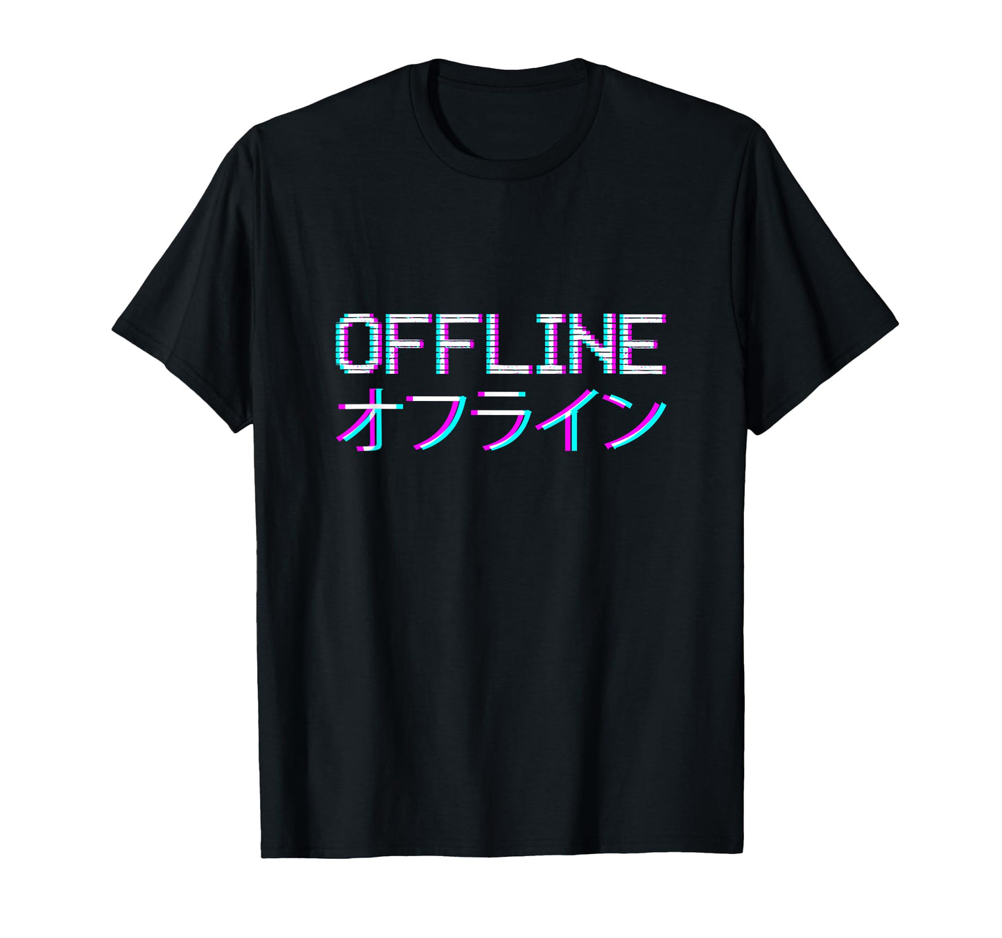 Offline Japanese Vaporwave Aesthetic T-Shirt - Streetwear Style Men Women - T-Shirt, Sweatshirt, Hoodie