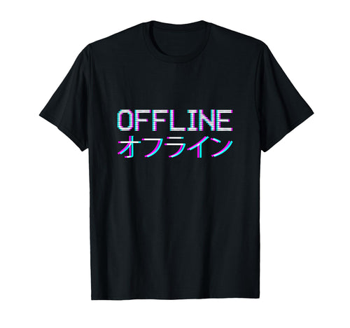 Offline Japanese Vaporwave Aesthetic T-Shirt - Streetwear Style Men Women - T-Shirt, Sweatshirt, Hoodie