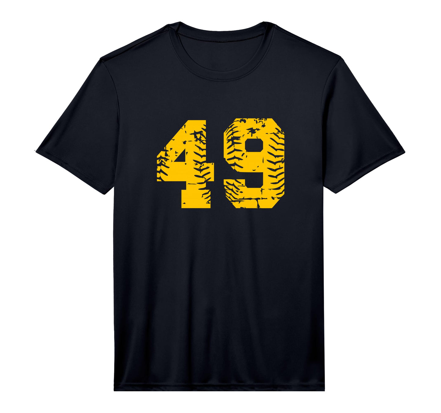 Baseball Softball Number 49 T-Shirt - Fun Novelty Design Men Women - T-Shirt, Sweatshirt, Hoodie