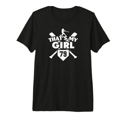 Baseball Mom Dad Thats My 79 Softball T-Shirt - Trendy Graphic Men Women - T-Shirt, Sweatshirt, Hoodie