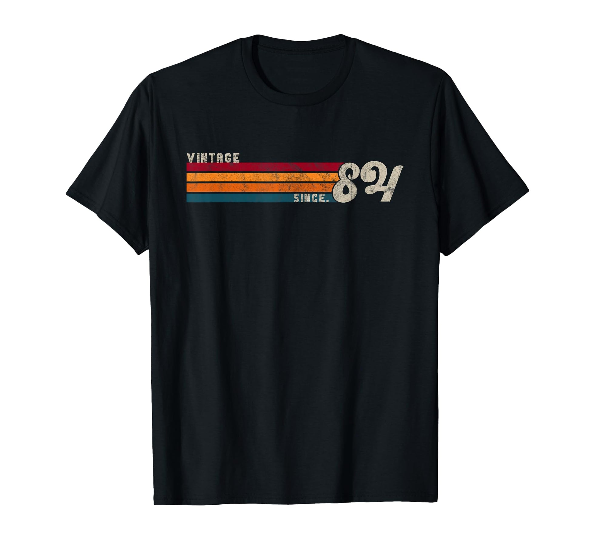 1984 Stripes 38Th Birthday T-Shirt - Minimalist Print Men Women - T-Shirt, Sweatshirt, Hoodie