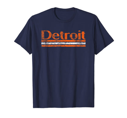 Detroit Michigan Weathered T-Shirt - Casual Everyday Wear for Adults - T-Shirt, Sweatshirt, Hoodie