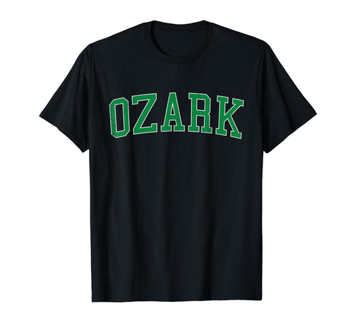 Ozark Al Distressed Green Varsity T-Shirt - Minimalist Print for Adults - T-Shirt, Sweatshirt, Hoodie