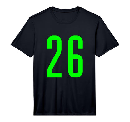 26 Green Sports Team Varsity Number T-Shirt - Trendy Graphic Unisex - T-Shirt, Sweatshirt, Hoodie