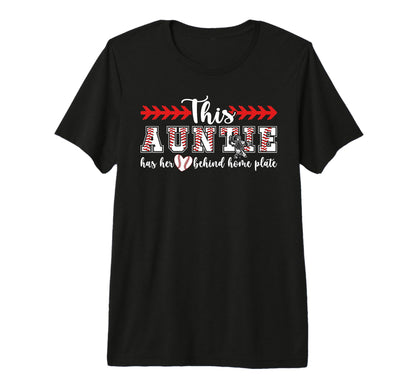 Proud Auntie Baseball Catcher Aunt Tri T-Shirt - Trendy Graphic Unisex - T-Shirt, Sweatshirt, Hoodie