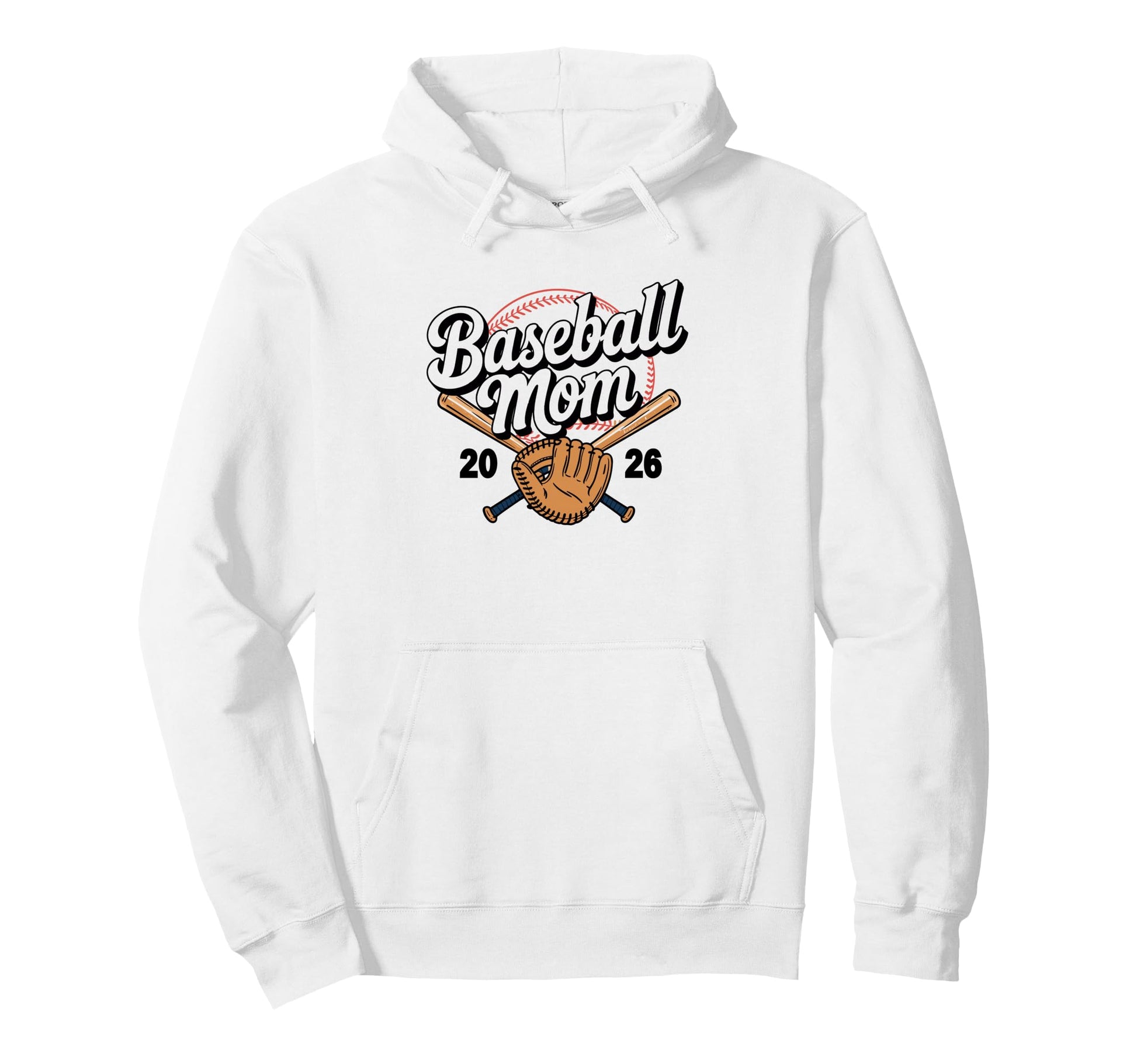 Baseball Mom Game Day Hoodie - Minimalist Print Men Women - T-Shirt, Sweatshirt, Hoodie