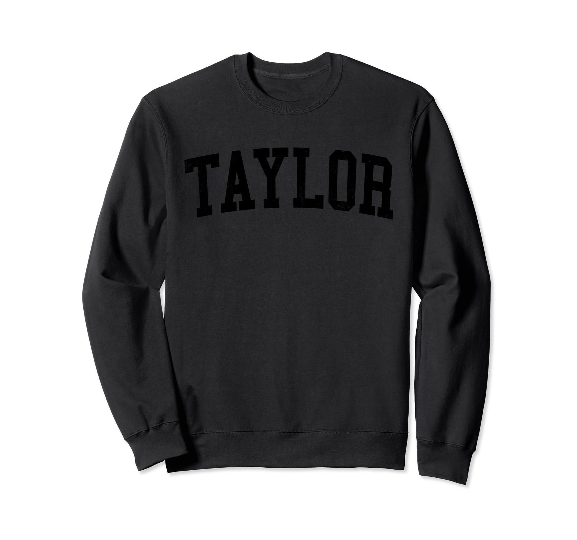 Taylor Mi Distressed Black Varsity Sweatshirt - Custom Art Print for Adults - T-Shirt, Sweatshirt, Hoodie
