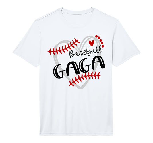 Personalized Baseball Heart Gaga T-Shirt - Fun Novelty Design for Adults - T-Shirt, Sweatshirt, Hoodie