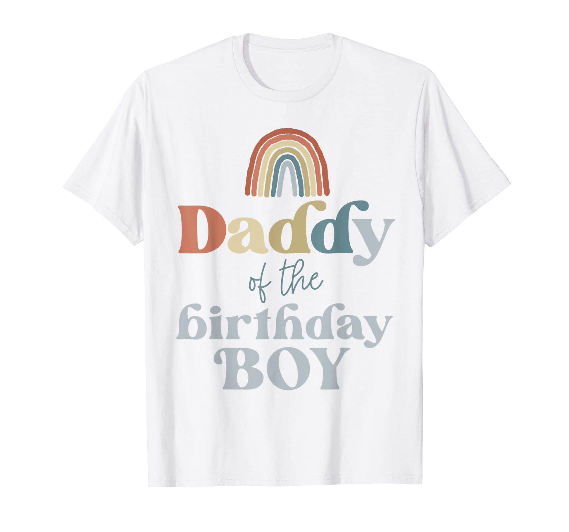Mens Daddy Birthday Boho Rainbow Party T-Shirt - Unique Graphic for Adults - T-Shirt, Sweatshirt, Hoodie
