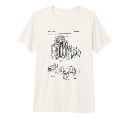 Camera Diagram Patent 1966 Photography T-Shirt - Trendy Graphic Men Women - T-Shirt, Sweatshirt, Hoodie