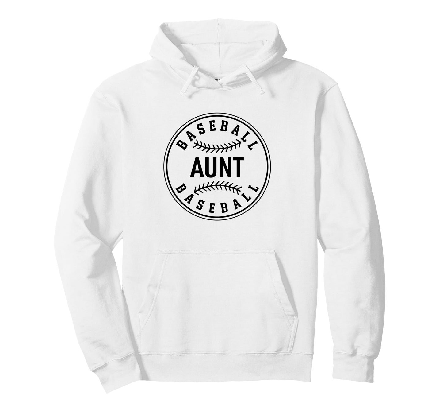Baseball Aunt Sports Lover Auntie Hoodie - Fun Novelty Design Unisex - T-Shirt, Sweatshirt, Hoodie