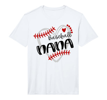 Personalized Baseball Heart Nana T-Shirt - Streetwear Style Men Women - T-Shirt, Sweatshirt, Hoodie