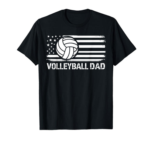 Volleyball Dad Flag Funny Gameday T-Shirt - Novelty Apparel Men Women - T-Shirt, Sweatshirt, Hoodie
