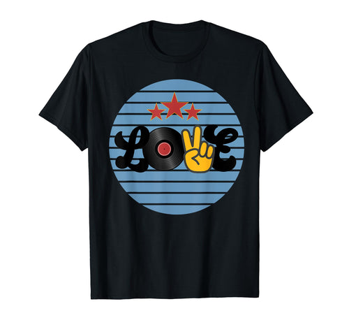 1970S Hippie Lovers Love Peace And T-Shirt - Aesthetic Graphic for Adults - T-Shirt, Sweatshirt, Hoodie