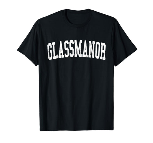 Glassmanor Md Distressed White Varsity T-Shirt - Graphic Print for Adults - T-Shirt, Sweatshirt, Hoodie